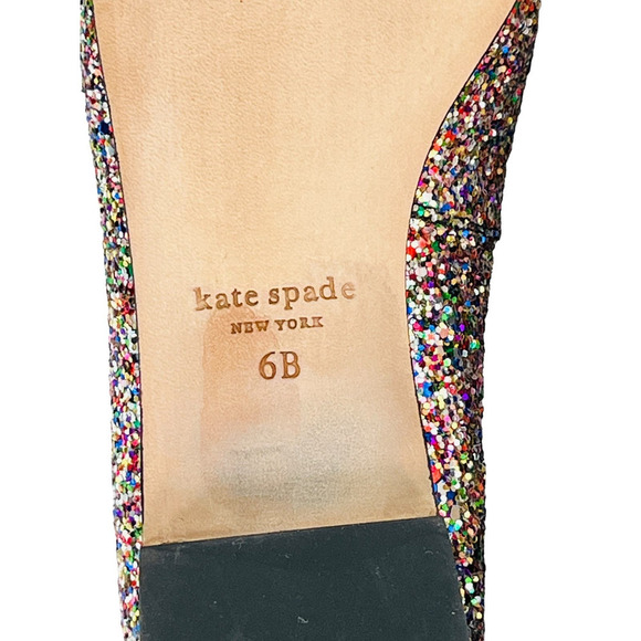 Kate Spade New York NEW Honey Slip-On Glitter Ballet Flats Women's Size 6 - Picture 15 of 15